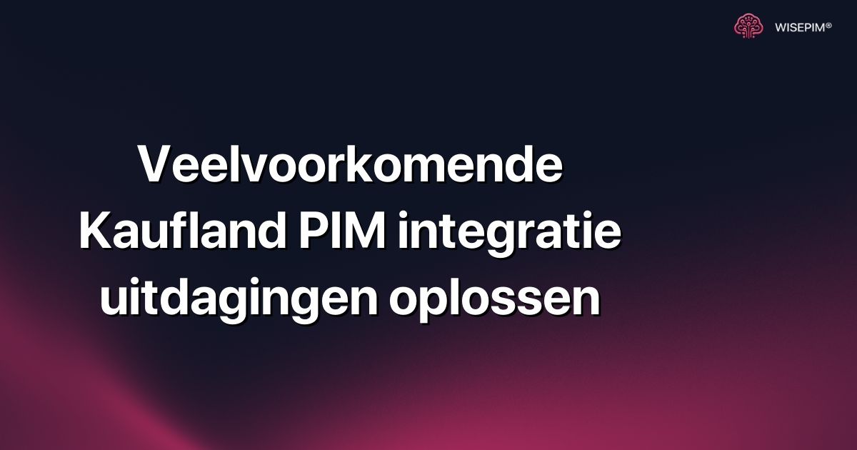 Veelvoorkomende Kaufland PIM integratie uitdagingen oplossen