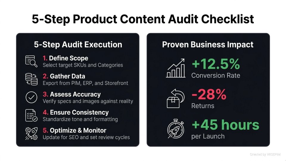 Product Content Audit infographic