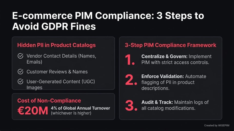 Product Data Compliance Standard infographic