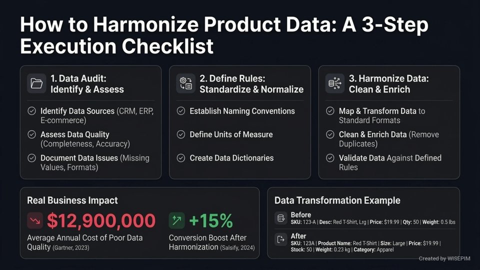 Product Data Harmonization infographic