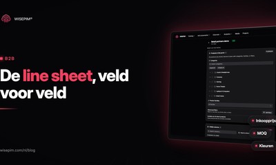 Line sheet voor de groothandel: inhoud, template en formaten