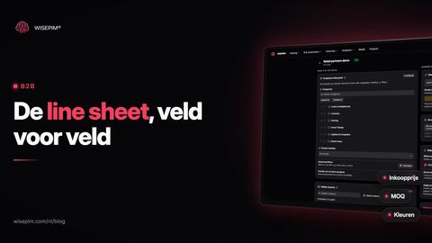 Line sheet voor de groothandel: inhoud, template en formaten