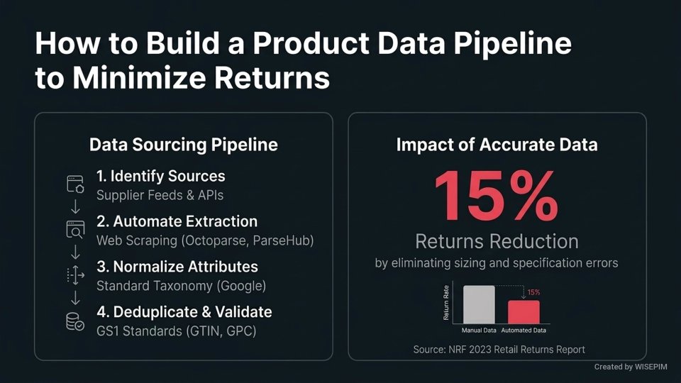 Product Data Sourcing infographic