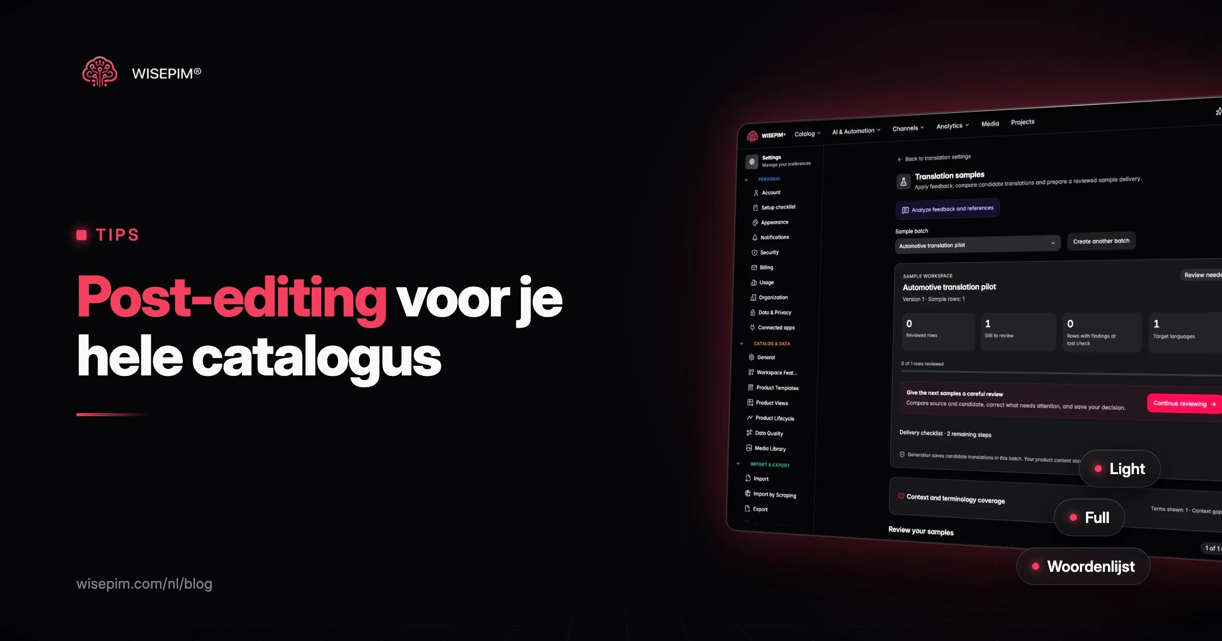 Post-editing van machinevertalingen voor je productcatalogus