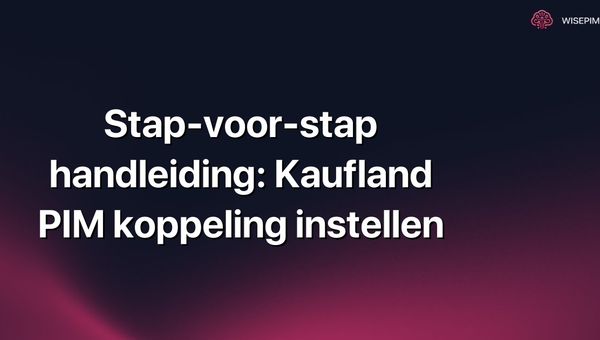 Stap-voor-stap handleiding: Kaufland PIM koppeling instellen