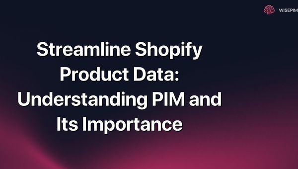 Streamline Shopify Product Data: Understanding PIM and Its Importance