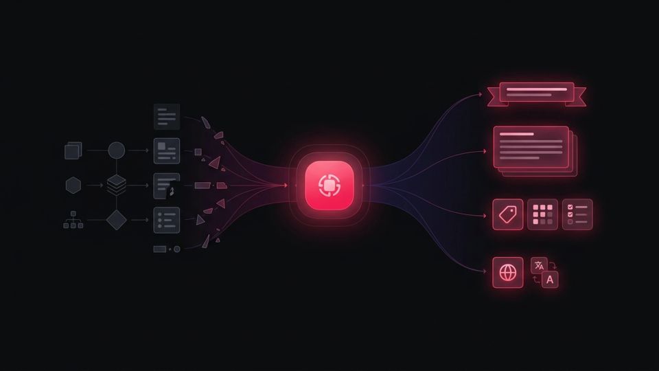 Hero image for AI-powered product content creation — concept illustration for e-commerce glossary