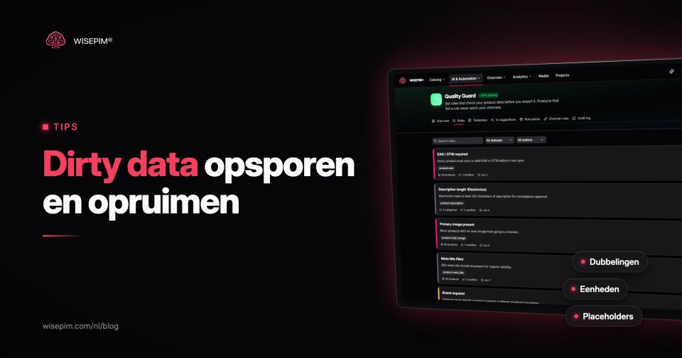 Dirty data in je productcatalogus: 8 voorbeelden en hoe je ze oplost