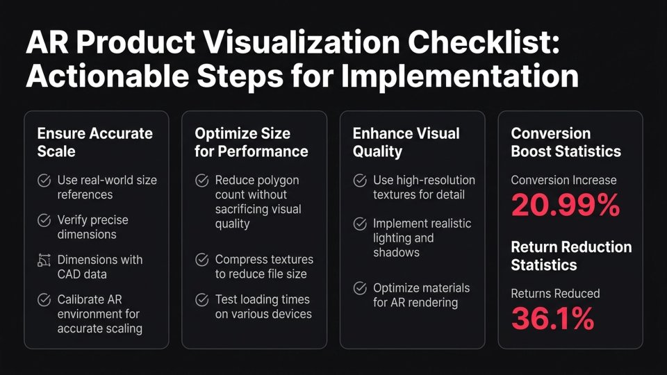 Augmented Reality (AR) Product Visualization infographic