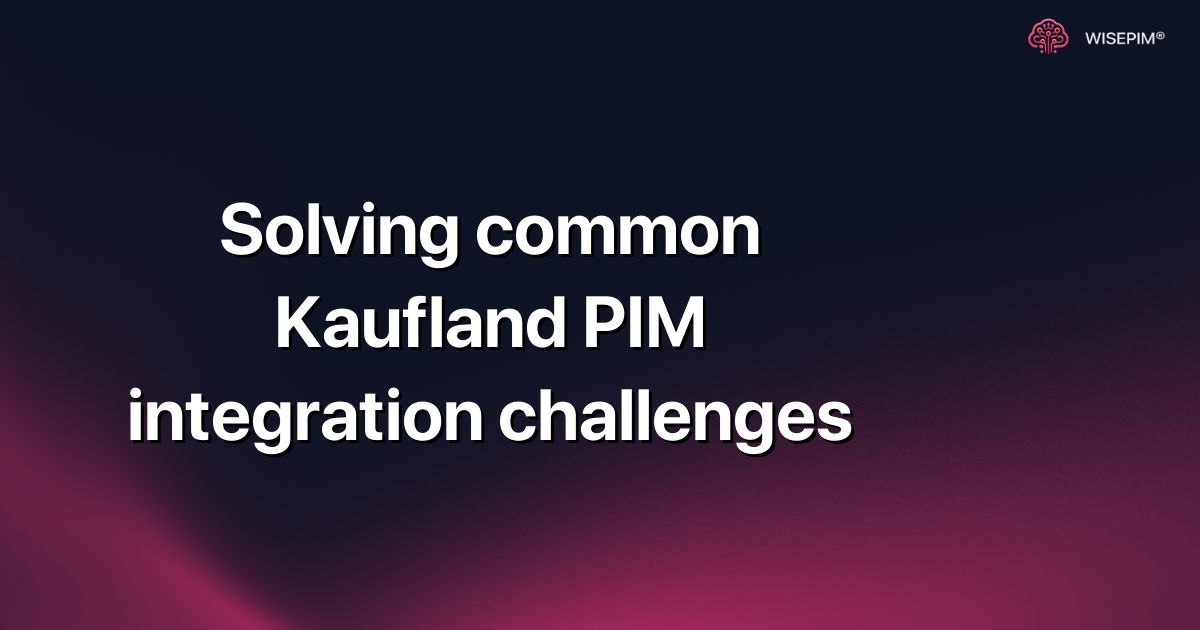 Solving common Kaufland PIM integration challenges