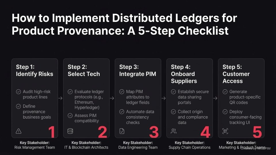 Distributed Ledger for Provenance infographic