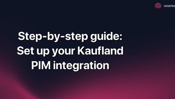 Step-by-step guide: Set up your Kaufland PIM integration