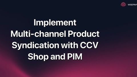 How to Implement Multi-channel Product Syndication with CCV Shop and PIM