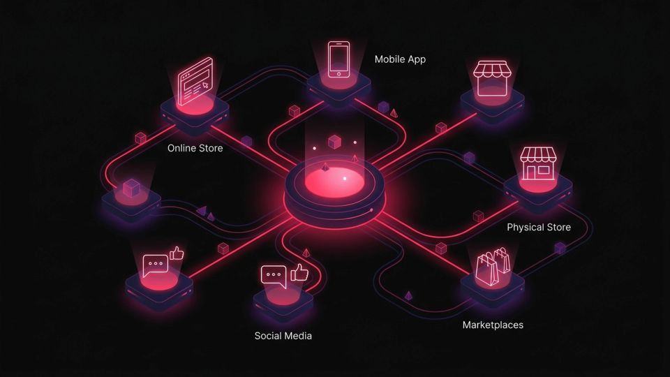 Hero image for Omnichannel Commerce — concept illustration for e-commerce glossary