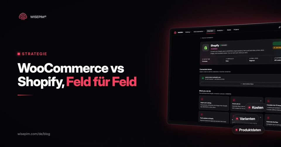 WooCommerce vs Shopify: Kosten, Limits und Produktdaten im Vergleich