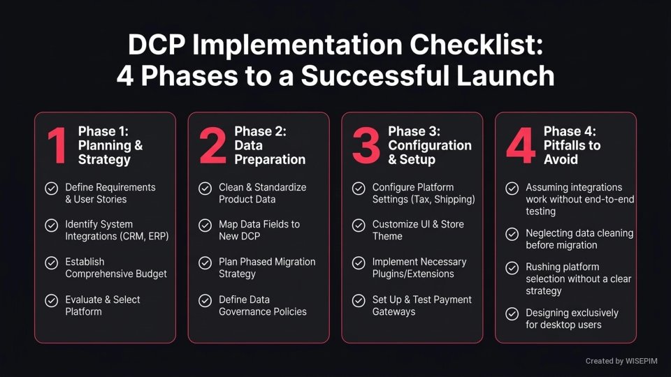 Digital Commerce Platform (DCP) infographic