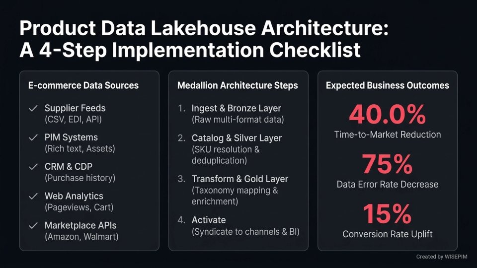 Product Data Lakehouse infographic