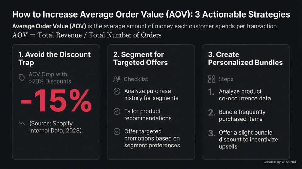 Average Order Value (AOV) infographic