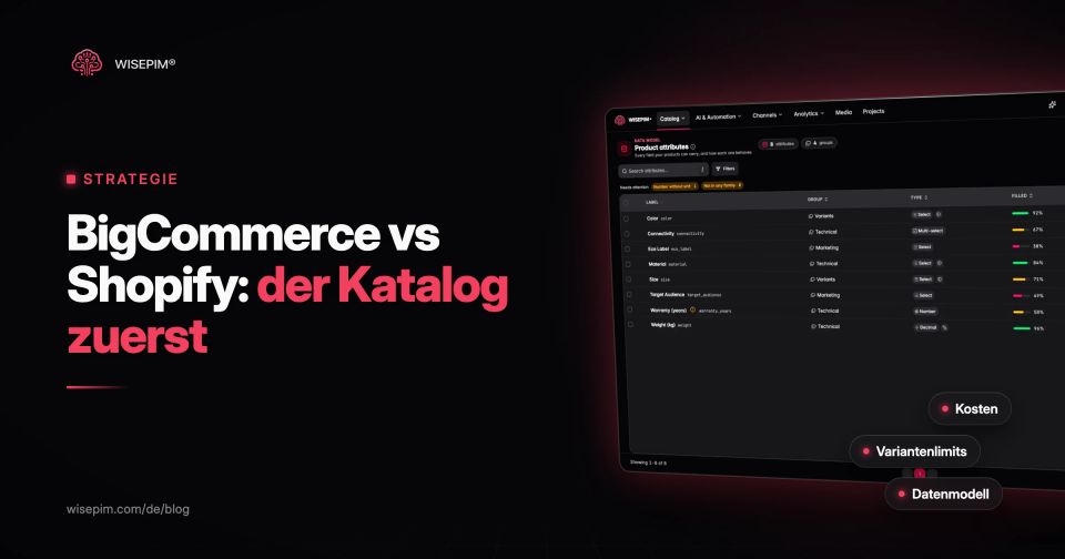 BigCommerce vs Shopify im Vergleich: Preise, Katalog-Limits und Datenmodell