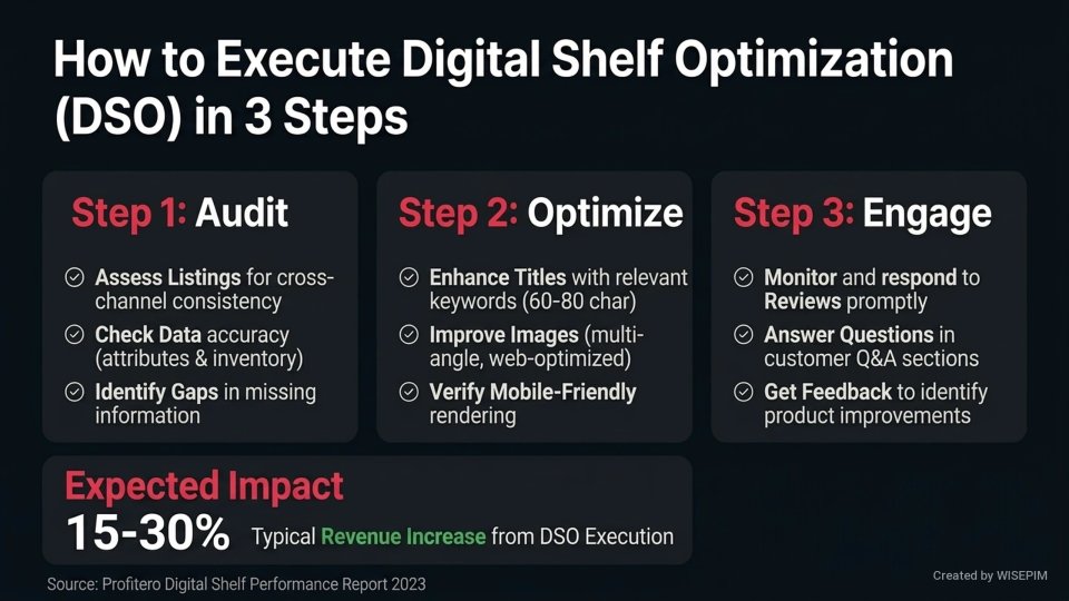 Digital Shelf Optimization (DSO) infographic
