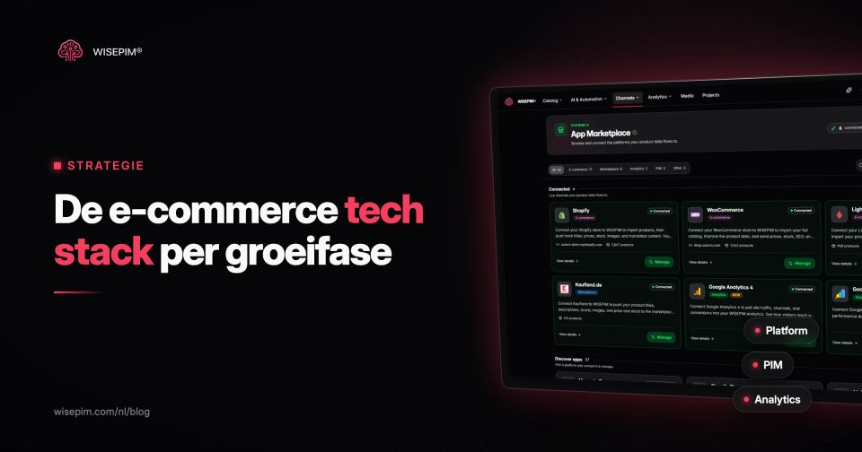 E-commerce tech stack: welke systemen je webshop nodig heeft