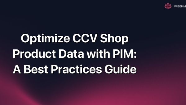 Optimize CCV Shop Product Data with PIM: A Best Practices Guide