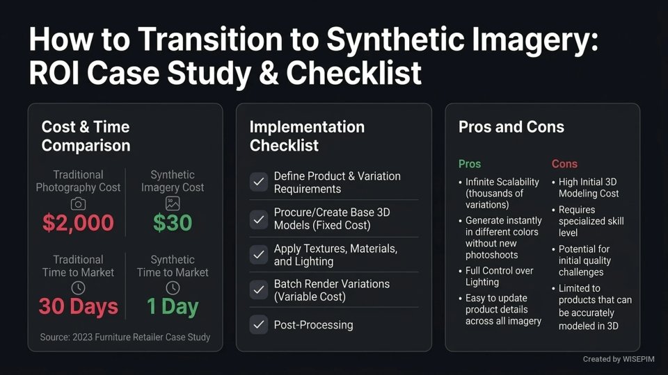 Synthetic Product Imagery infographic