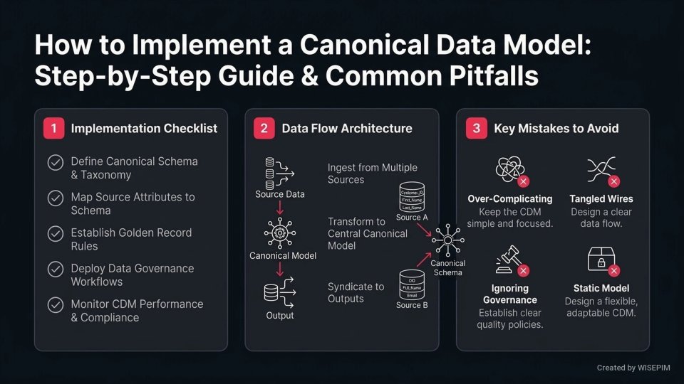 Canonical Data Model infographic