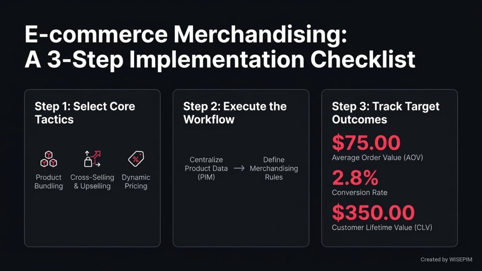 E-commerce Merchandising infographic