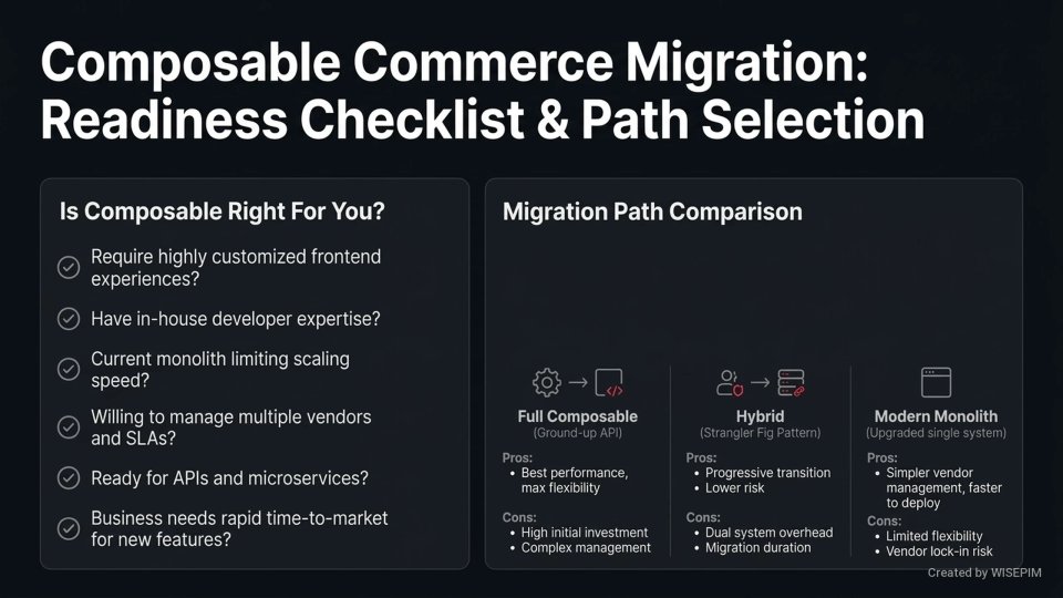 Composable Commerce infographic