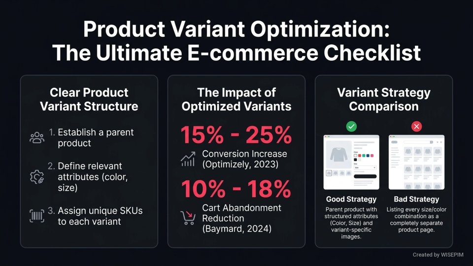 Product Variant infographic