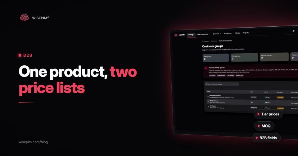 Wholesale vs Retail: Pricing, MOQs and Product Data When You Sell Both