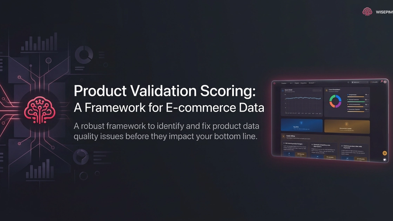 Product Validation Scoring: A Framework for E-commerce Data