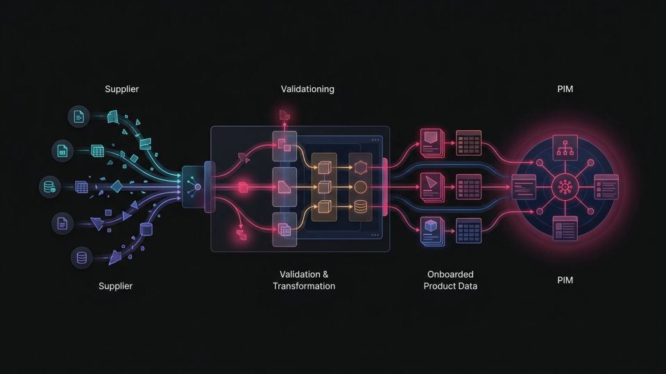 Hero image for Supplier data onboarding process — concept illustration for e-commerce glossary
