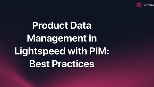 Product Data Management in Lightspeed with PIM: Best Practices