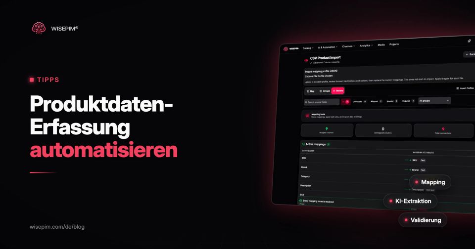 Dateneingabe automatisieren: von der Lieferantendatei zum Produkt im Shop