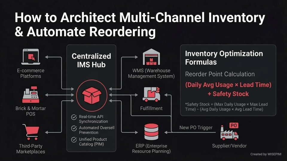 Multi-channel inventory management infographic