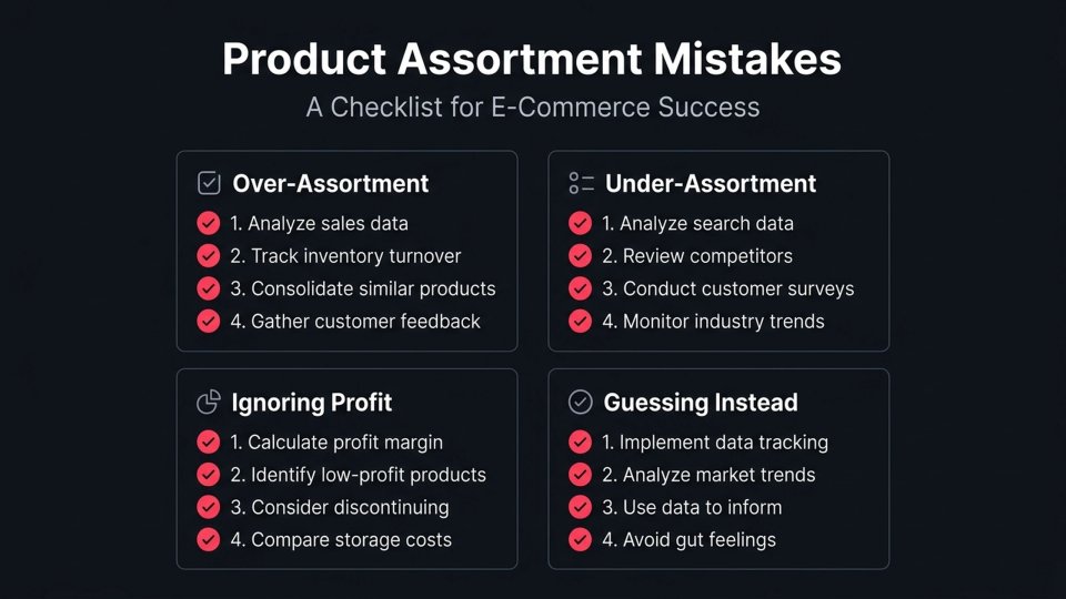 Product Assortment Mistakes: A Checklist for E-Commerce Success