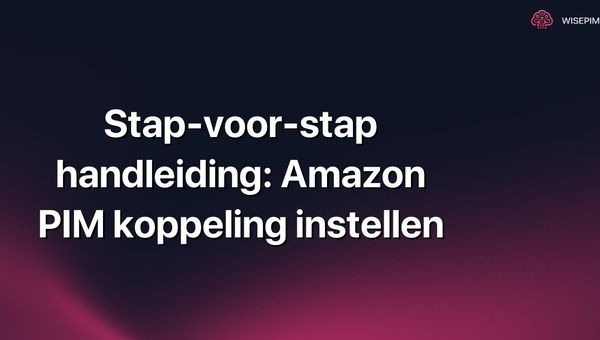 Stap-voor-stap handleiding: Amazon PIM koppeling instellen
