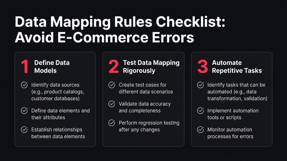 The Data Mapping Rule Checklist: Avoid Costly E-Commerce Errors