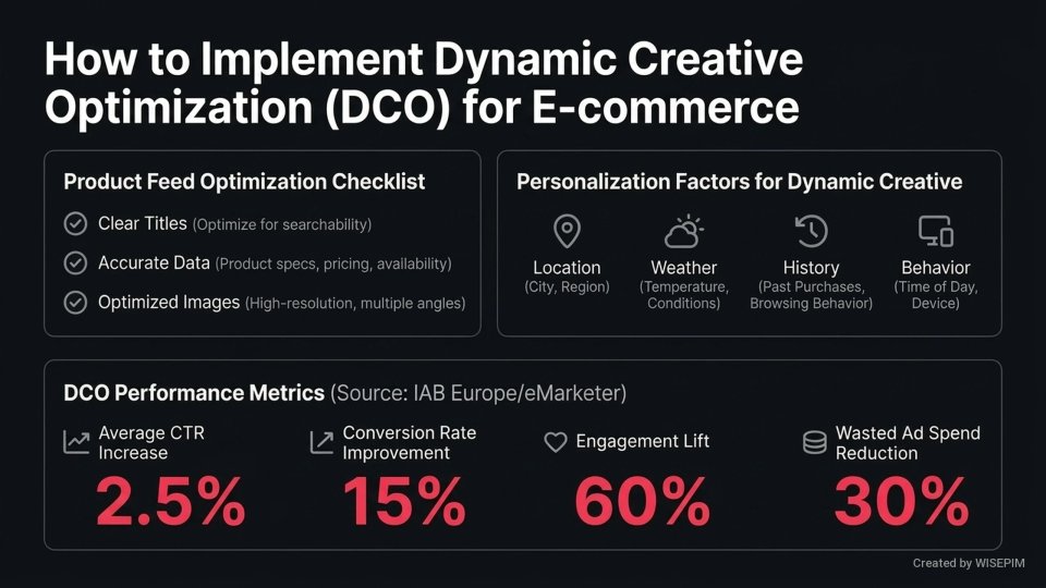 Dynamic Creative Optimization (DCO) infographic