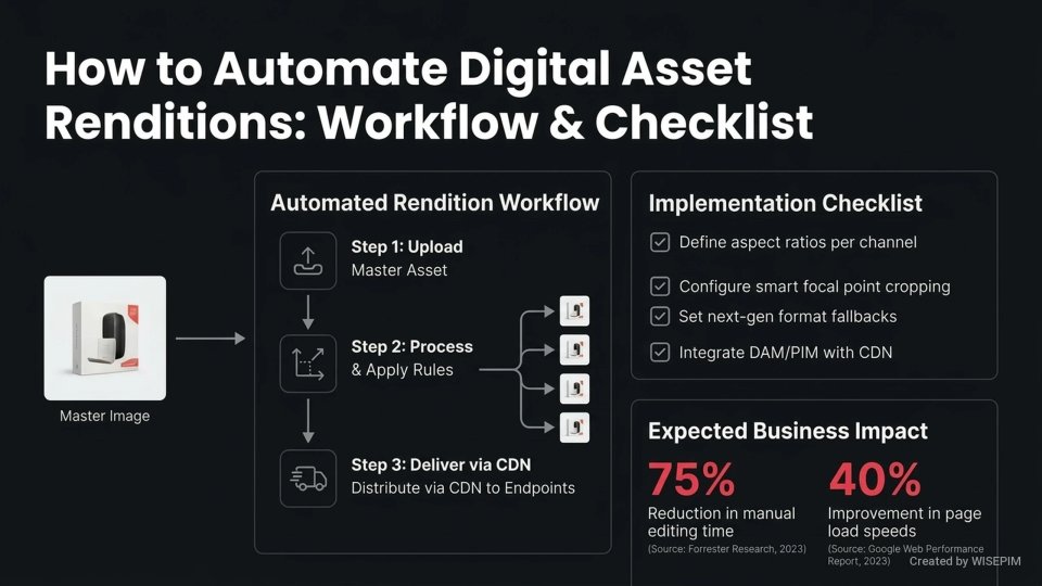 Digital Asset Rendition Automation infographic