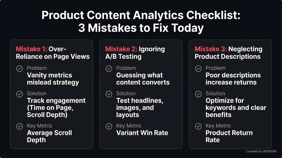 Product Content Analytics infographic