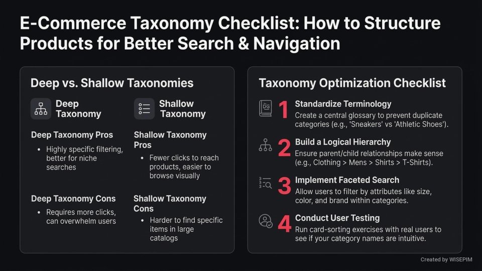 Product Taxonomy infographic