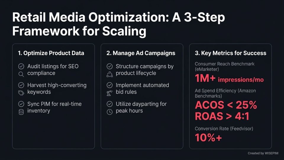 Retail Media Optimization infographic