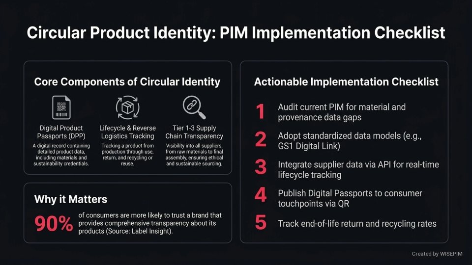 Circular Product Identity infographic