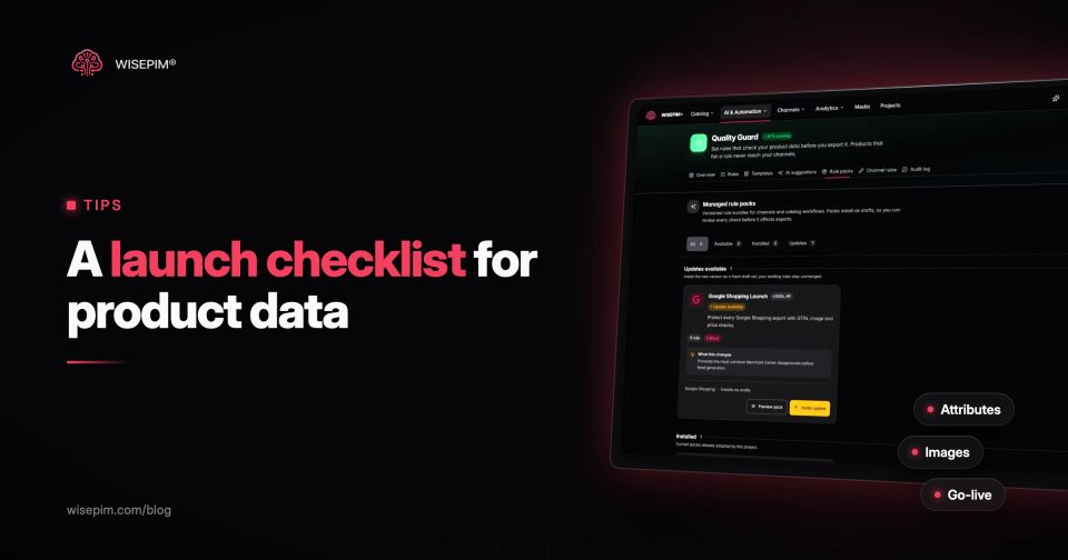 Product Launch Checklist for Ecommerce: Data Checks Before Go-Live