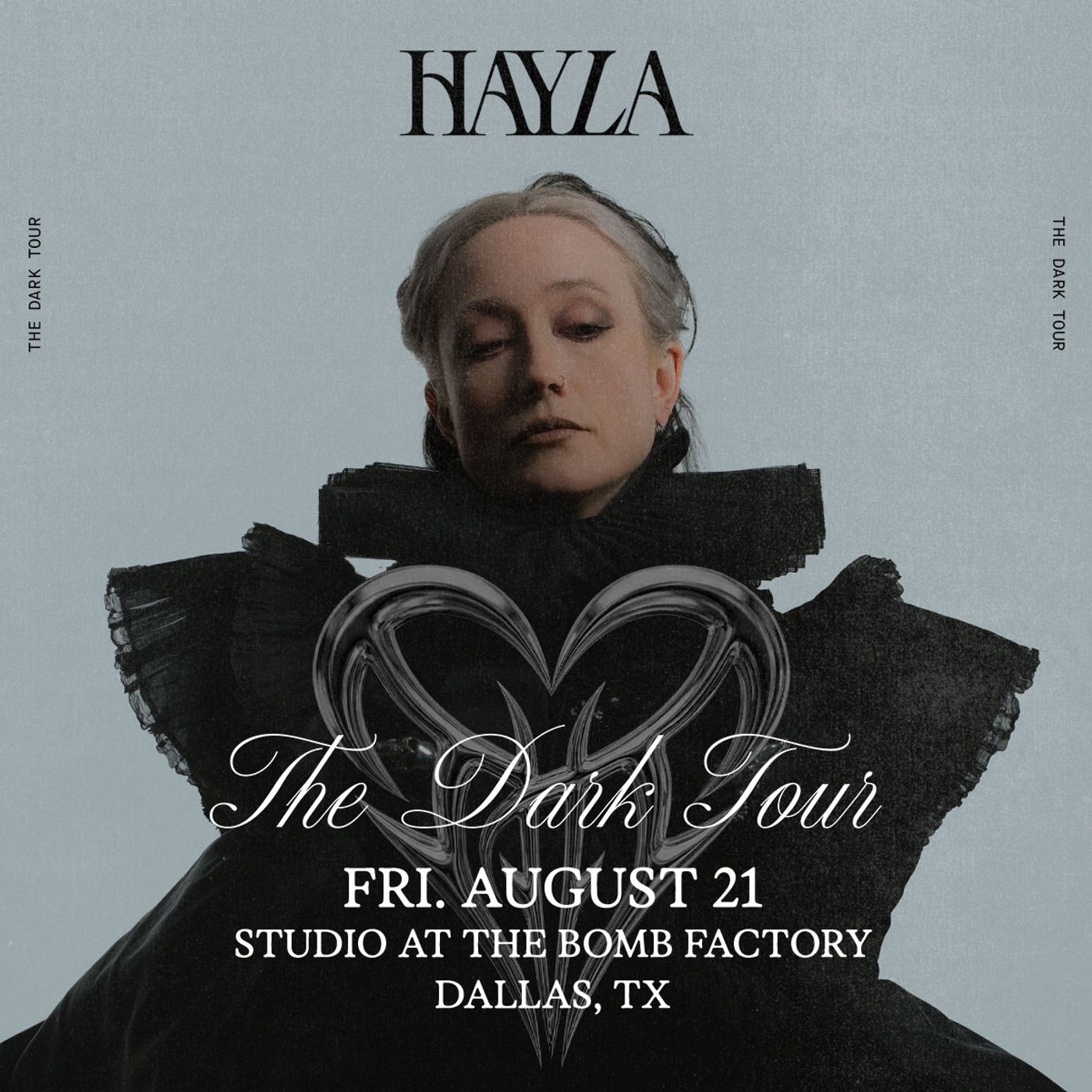 Hayla at The Studio flyer for Bomb Factory at The Studio at Bomb Factory