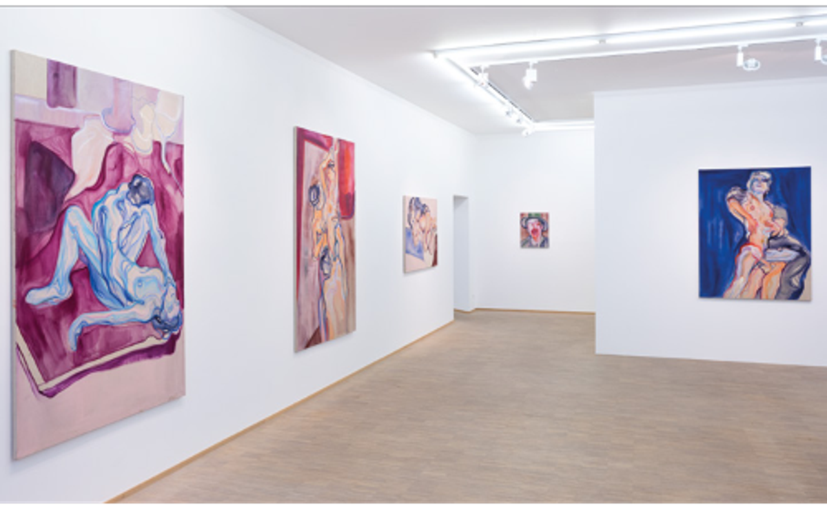 Vue de l’exposition « Ana Karkar. Villains Vault », Nosbaum Reding, Luxembourg, mars 2023. Courtesy de l’artiste et galerie Nosbaum Reding