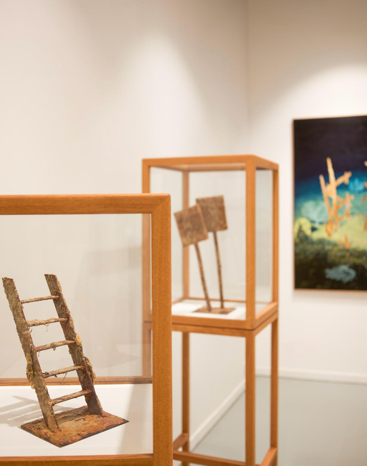 Vue de l'exposition inaugurale de Quentin Germain à l'Adjacent Gallery  à Paris. Courtesy de l'artiste et Adjacent Gallery